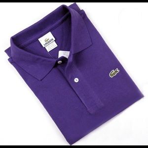 Lacoste Polo Shirt - Men’s Purple size 6L